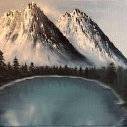 Painting for sale online - Mountain lake