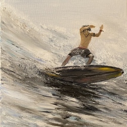 Painting for sale online - On the crest of a wave