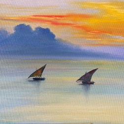 Painting for sale online - At sunset