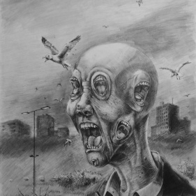 Painting for sale online - Scream