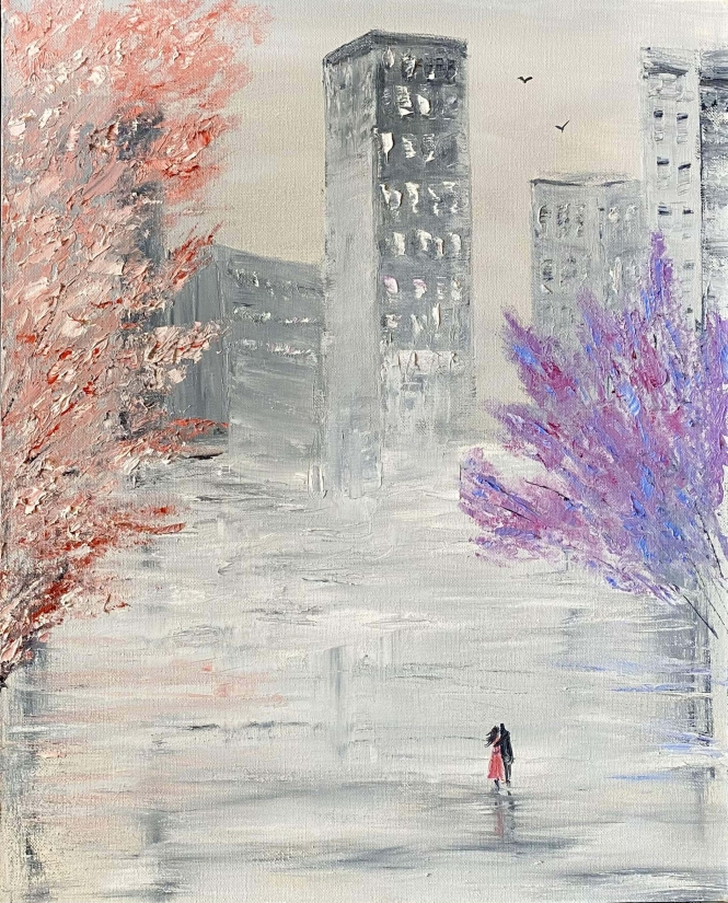 Painting for sale online - Love in the Big City