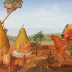 Painting for sale online - Morning in the village
