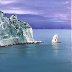 Painting for sale online - Sail Rock in Calm