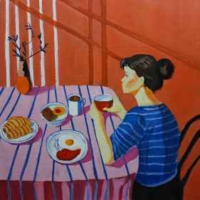 Painting for sale online - Breakfast for two