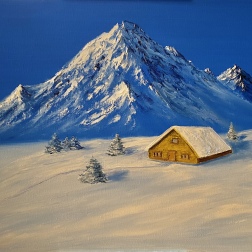 Painting for sale online - House in the mountains