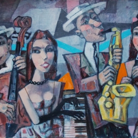 Painting for sale online - Jazz-Band
