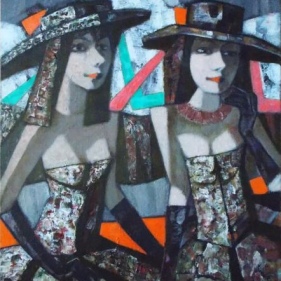 Painting for sale online - Sisters