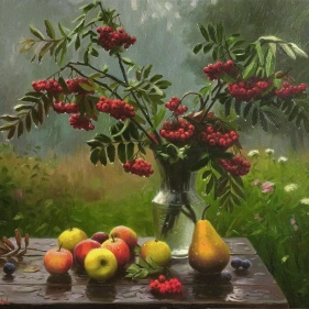 Painting for sale online - The hues of a gloomy morning