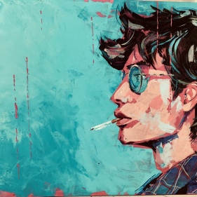 Painting for sale online - Die Young, Stay Pretty