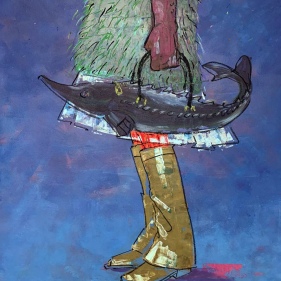 Painting for sale online - Sturgeon Bag