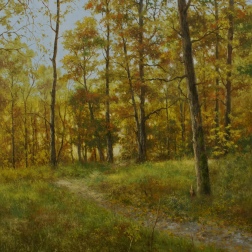 Painting for sale online - Timiryazevsky Park in autumn
