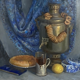 Painting for sale online - January, Art collection, The Russian Year