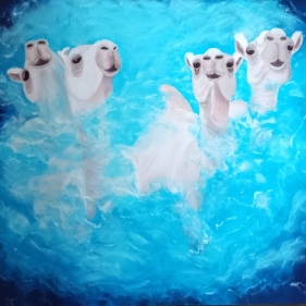 Painting for sale online - Heavenly Caravan