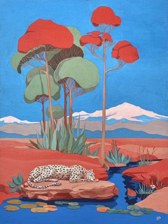 Painting for sale online - White Leopard