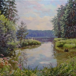 Painting for sale online - Quiet backwater