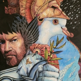 Painting for sale online - Ares and the Dove
