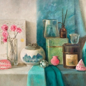 Painting for sale online - Tea still life