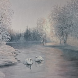 Painting for sale online - Winter has covered it all