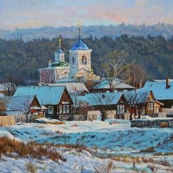 Painting for sale online - Ural village