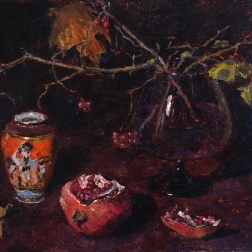 Painting for sale online - Still life of late autumn with pomegranate