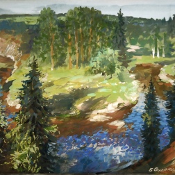 Painting for sale online - Forest river