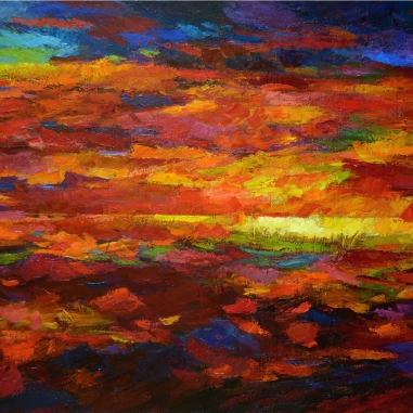 Painting for sale online - Red Ocean