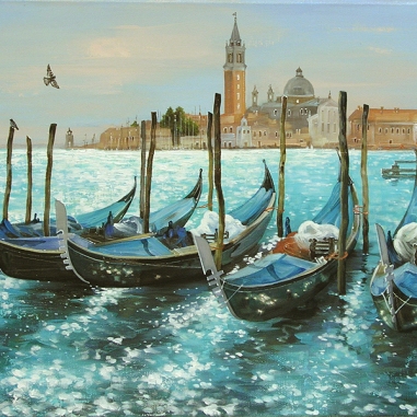 Painting for sale online - Gondolas