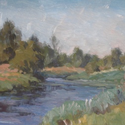 Painting for sale online - River in Gubarevo