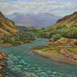 Painting for sale online - Karakol River