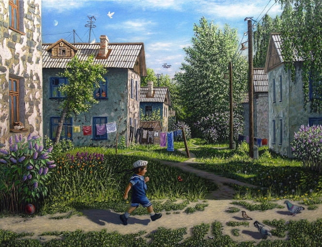 Painting for sale online - Three-year World