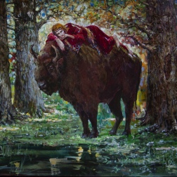 Painting for sale online - Guardian of Belovezhskaya Pushcha
