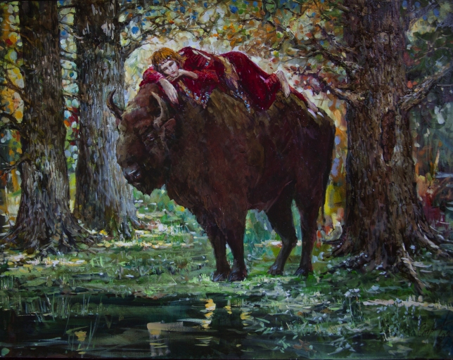 Painting for sale online - Guardian of Belovezhskaya Pushcha