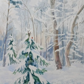 Painting for sale online - Winter can speak in whispers