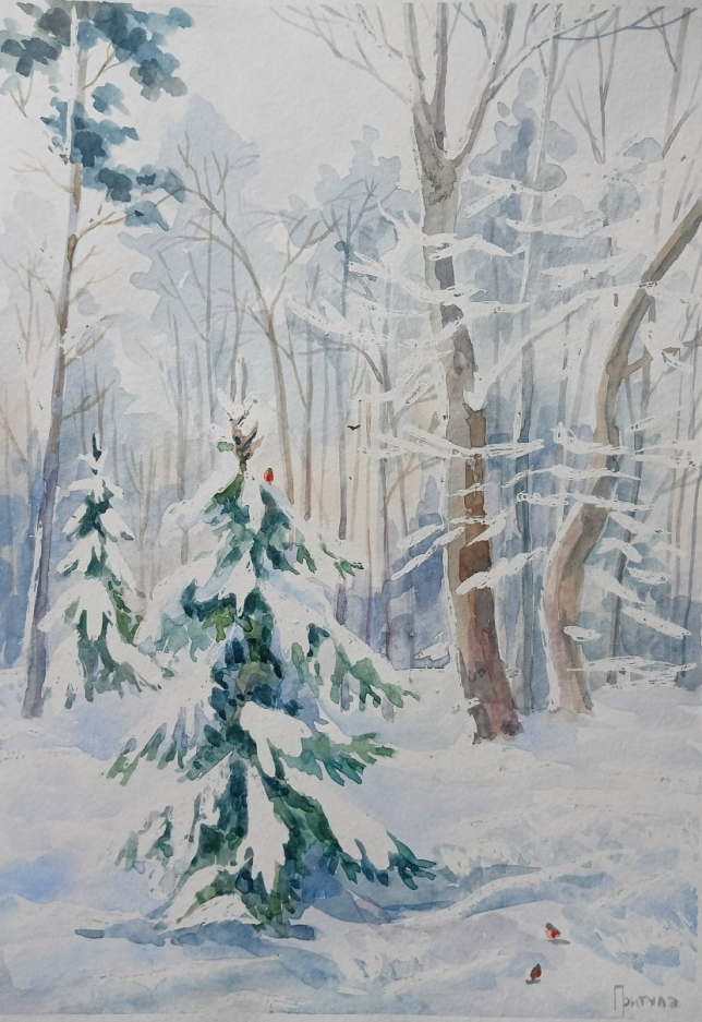 Painting for sale online - Winter can speak in whispers