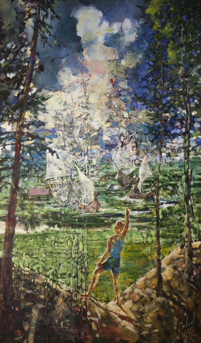Painting for sale online - Wind Catcher.