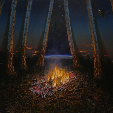 Painting for sale online - The Last Fire