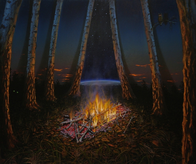 Painting for sale online - The Last Fire