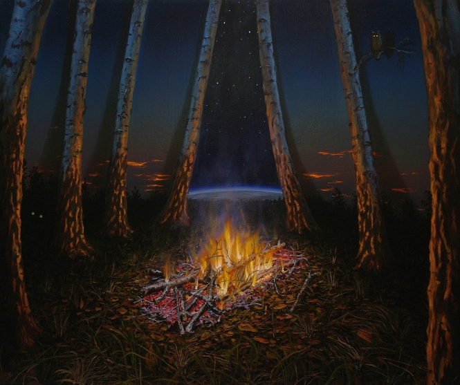 Painting for sale online - The Last Fire