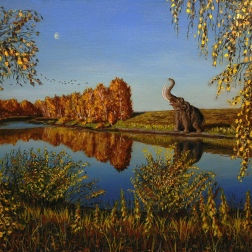 Painting for sale online - The Last Mammoth