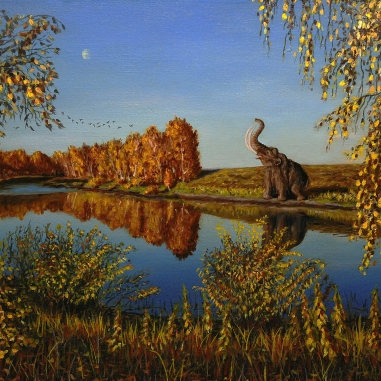 Painting for sale online - The Last Mammoth