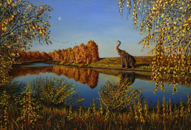 Painting for sale online - The Last Mammoth