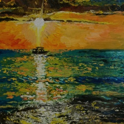 Painting for sale online - Sunset. Black Sea