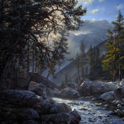 Painting for sale online - Mountain stream