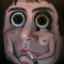 Painting for sale online - Self-portrait with parents