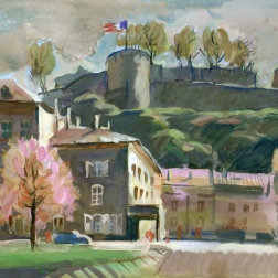 Painting for sale online - Remich. Spring