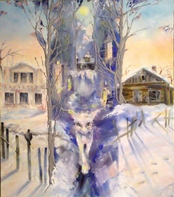Painting for sale online - WHITE MEMORY. ROMANOV-GRAD