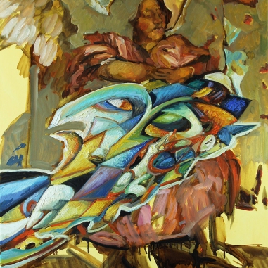 Painting for sale online - Angel and Time