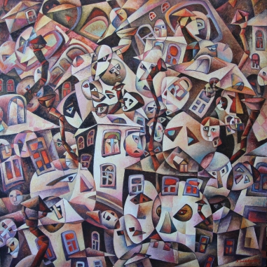 Painting for sale online - Residents of a provincial town