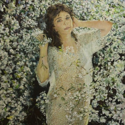 Painting for sale online - Spring lace 