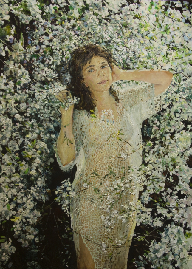 Painting for sale online - Spring lace 